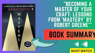 "Your Roadmap to Mastery: Robert Greene's Insights | Be Motivated"#Mastery#PersonalGrowth#Success#ai