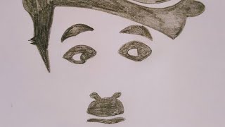 How to draw Mr.charli chaplin || sketch of charli chaplin || charli chiplin drawing with pencil