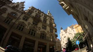 Prague (Wenceslas Square) with 8mm fisheye lens