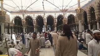 Masjid Nabawi  inside view Madina