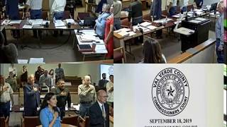 September 18, 2019 Commissioners Court Regular Term Meeting