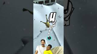 Crash Landing! #cute #funny #gaming #amazingfrog  #fatherandson