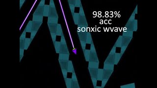 Sonic Wave 98.83% Noclip Accuracy Run w/ Chungus Blaster