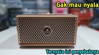 CARA MENGATASI SPEAKER KISONLI G1 YANG RUSAK MATI TOTAL DAN TIDAK MAU DI CAS #speaker #kisonli