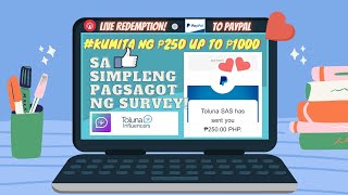 KUMITA NG ₱250 - ₱1000 SA SIMPLENG PAG SAGOT NG SURVEY | LIVE REDEMPTION #100%LEGIT