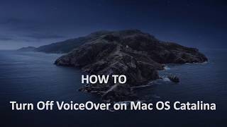 How to On   Off VoiceOver on Mac OS X Catalina