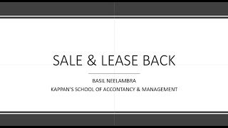 Sale & Lease back (ACCA FR)