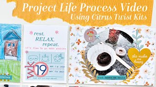 Project Life Process Video Using the Citrus Twist Kits All About Me Kit