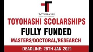 Toyohashi University MEXT Scholarship in Japan 2021 | Fully Funded