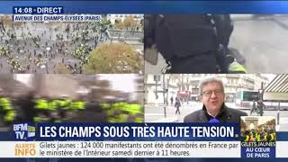 Bravo à Mélenchon qui vient de dénoncer les mensonges de Castaner sur les Gilets Jaunes