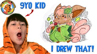 9yo Autistic Savant Draws - Vulpix | Pokemon