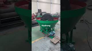 1500 gold grinding machine wet pan mill run by 22kw motor#wetpanmill #goldmachine #minemill