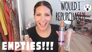 PRODUCTS I USED UP AUGUST 2022 + Would I Repurchase...?! hits + misses | EMPTIES