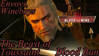 The Witcher 3 Blood & Wine Movie | Edited No Commentary 49 - Envoys - Beast of Toussaint - Blood Run