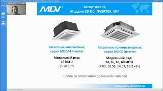 Вебинар  MDV 06.09.2019: Полупромышленные сплит-системы MDV. 20 аргументов успешных продаж.