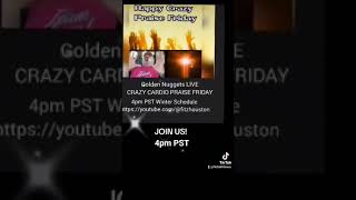 Golden Nuggets LIVE Crazy Cardio Praise Friday- 4pm PST #shorts *Original audio  - Fitz Houston