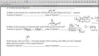 Hydrates Practice