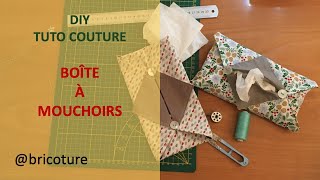 013 - DIY - Tuto Couture Facile Express pour débutant: Pochette à mouchoir #tutocouture