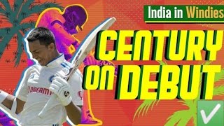 YASHASVI JAYASWAL CENTURY IN TEST// IND VS WI TEST//JAISWAL CENTURY IN DEBUT MATCH