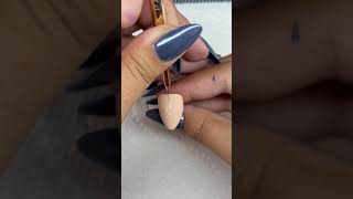 Isolated chrome nail art