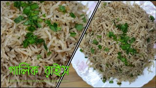 এই রেসিপিটা একবার বানালে রোজ বানাতে হবে/Garlic Fried Rice recipe bengali/Amar hneshel