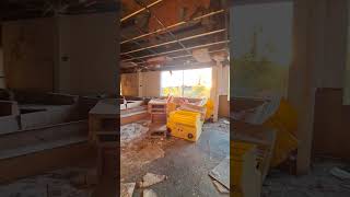 ABANDONED DENNY'S DESTROYED BY TORNADO #shorts #youtube #abondoned #shortsfeed #urbex #dennys #scary