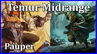 Pauper MtG: Temur Midrange | Monarch, Initiative, Cascade and Mulldrifter too