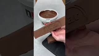 Nutella Bucket & Big Kitkat Chocolate ASMR Dipping Satisfying #shorts