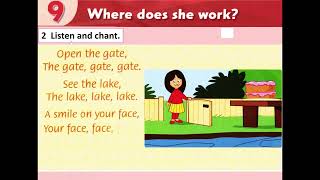 Level 2 - Unit 9 - Part D (Phonics) - Where does she work?