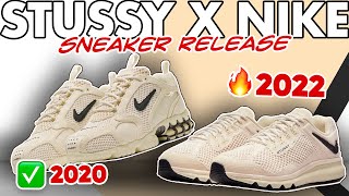 Fire Sneakers Coming Soon? - Stussy & Nike Collaboration - Zoom Spiridon Cage 2 and Air Max "Fossil"