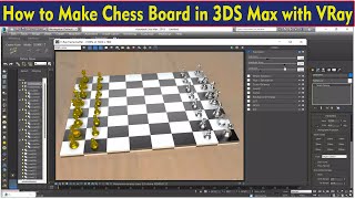 How to Make Chess Board in 3DS Max with V-Ray Lighting (Gemini Architectural)