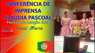 Conferência de imprensa Cláudia Pascoal | SF1 Festival da Canção