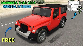 MAHINDRA THAR 2023 FOR GRAND THEFT AUTO V GTA5 FREE DOWNLOAD