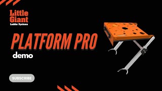 Little Giant Ladder Systems: Demo of the Platform Pro Accessory