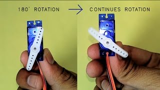 How to hack mini servo motor for continues rotation