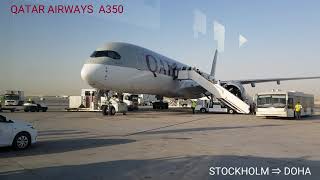 QATAR AIRWAYS A350 🇶🇦 STOCKHOLM → DOHA