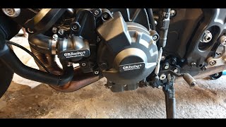 Yamaha MT09 2022 GB racing engine protection kit install - Part 1 #yamaha #mt09