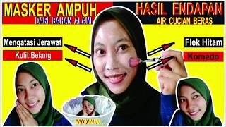 MASKER AMPUH BAHAN ALAMI HASIL ENDAPAN AIR CUCIAN BERAS