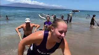 Keiki O Maui regatta paddling action, random divisions in Lahaina, Maui