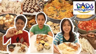 Dad's World Buffet | International Foods—Japanese, Mexican, German, atbp.! | Food Hug: The Fam Vlog