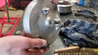 Motorcycle drum brake refurbishment