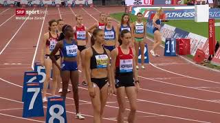 Women's 800m final Diamond League Zurich 2019