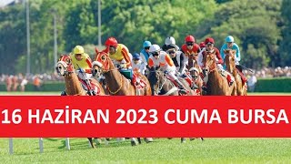 16 HAZİRAN 2023 CUMA BURSA AT YARIŞI TAHMİNLERİ VE YORUMLARI