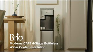 Brio Moderna 4-Stage Reverse Osmosis Coffee Maker & Bottleless Water Cooler I Model#CLPOU730UVRO4C F