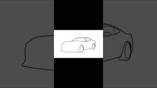 How to draw a FORD MUSTANG GT 2024 / drawing ford mustang gt