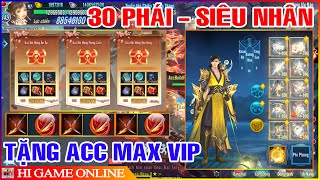 VLTK Mobile Lậu Siêu Nhân Tặng Acc KHỦNG Full Đồ & 30Triệu VNĐ - Rơi Full Tiền Tệ | Jx Thiên Long