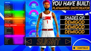 *NEW* BEST PLAYMAKING SHOT CREATOR BUILD ON NBA 2K21 ! 99 SPEED & 95 THREE POINT ! INSANE BUILD .