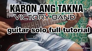 Karon ang takna victory band guitar solo tutorial