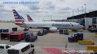 AMERICAN AIRLINES 737 CHICAGO → NEWYORK 🇺🇸