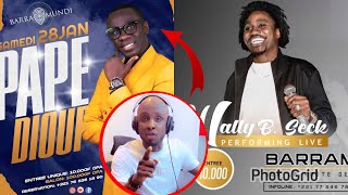 Wally Seck et pape diouf se disputent une soirée au barramundi le 28 janvier abba no stress réagit